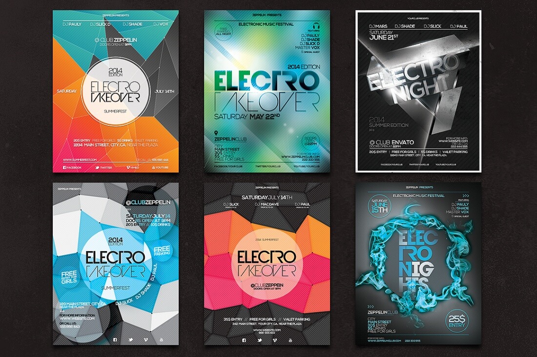 100+ Professional Flyer Templates and Facebook Covers only 19