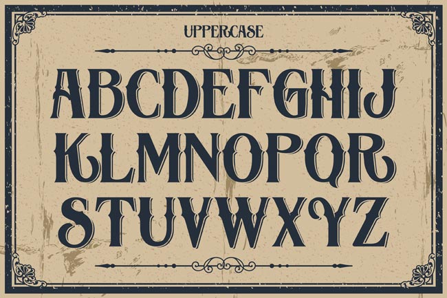 Free vintage style fonts
