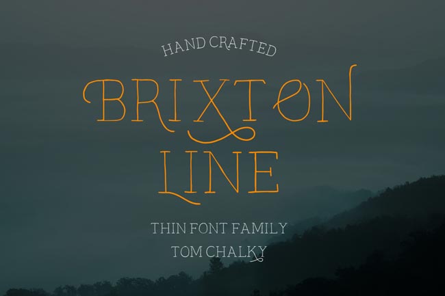 Brixton Line font